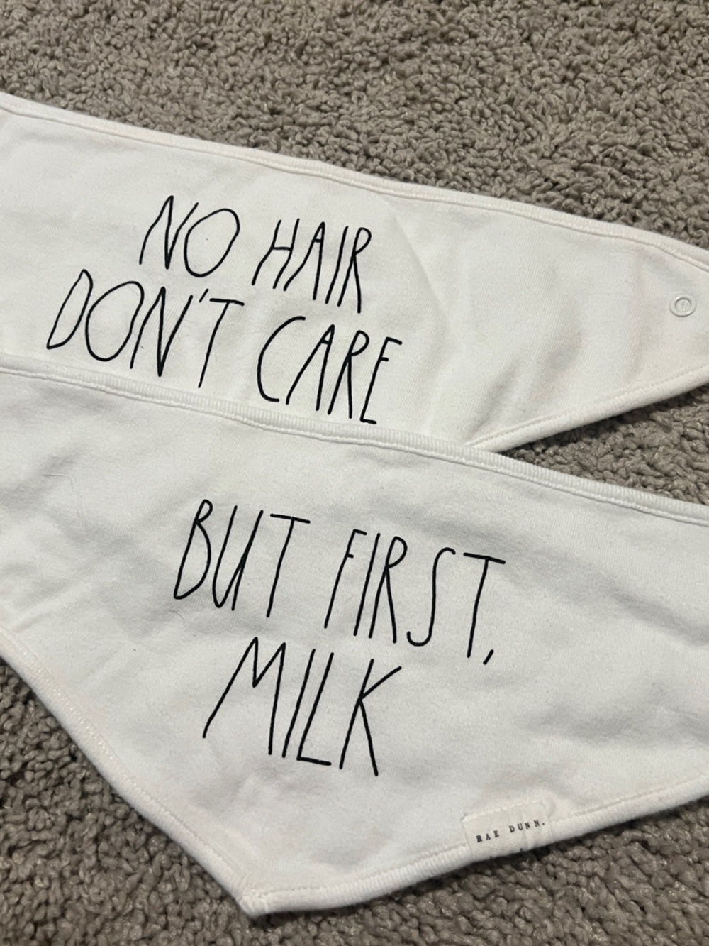 Rae Dunn Baby Bibs - Set of 2